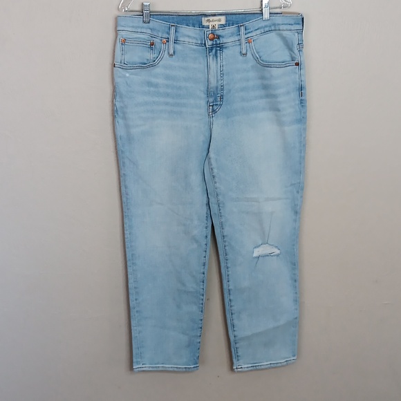 Madewell Mid-Rise Classic Straight Jeans in Wellingford Wash Size 32 NWT - Picture 8 of 8